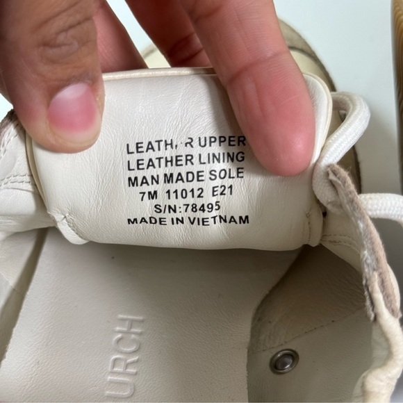 Tory Burch Sneakers-Tumbled Leather/Calf Leather/Suede. (Size US7) includes box - Picture 6 of 10